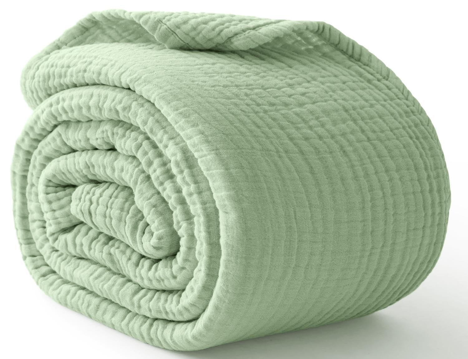Wool Blanket Herringbone - 100% Cotton Blanket for Bed Soft