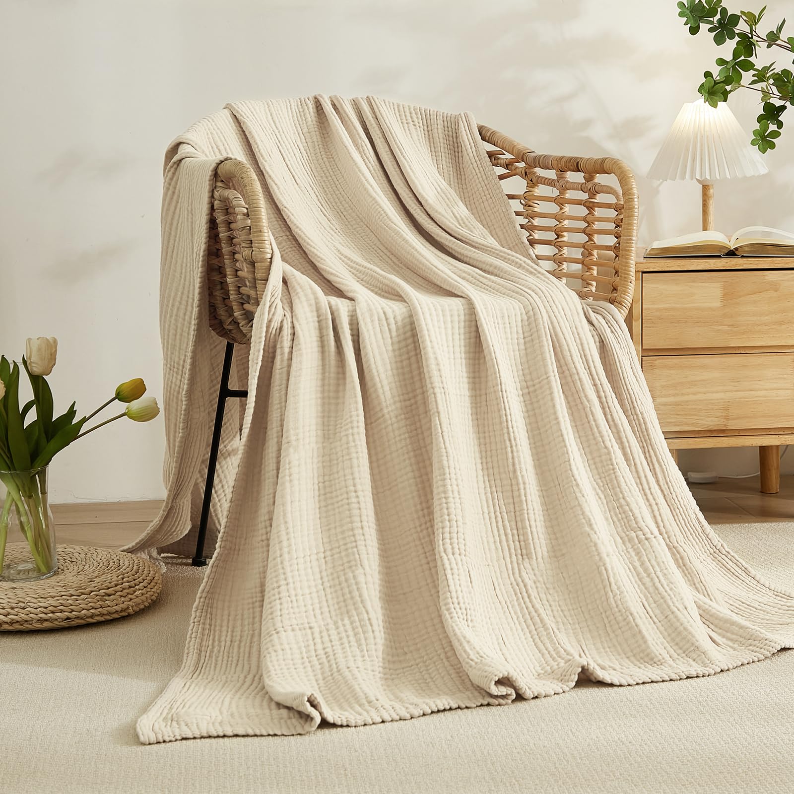 100% Cotton Blanket for Bed So - Wool Blanket Herringbone ulasan dan harga