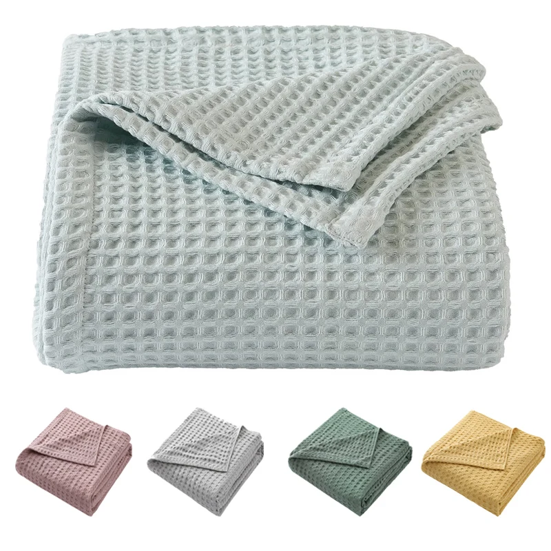 Premium Pure Cotton Waffle Wea - Wool Blanket Herringbone ulasan dan harga