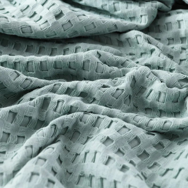 Premium Pure Cotton Waffle Wea - Wool Blanket Herringbone ulasan dan harga