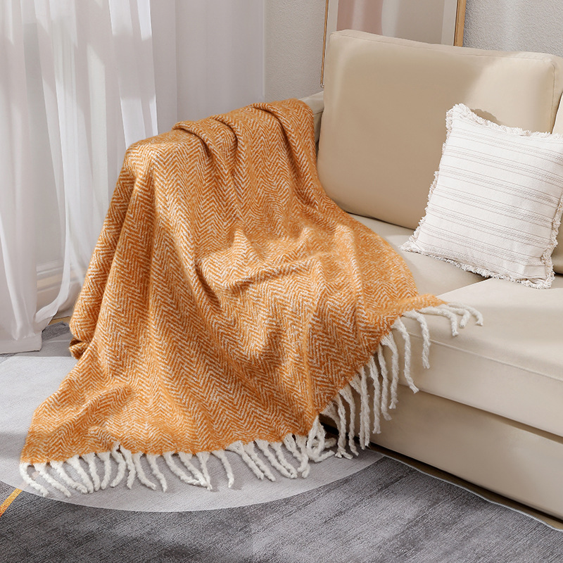 European and American Style So - Wool Blanket Herringbone ulasan dan harga