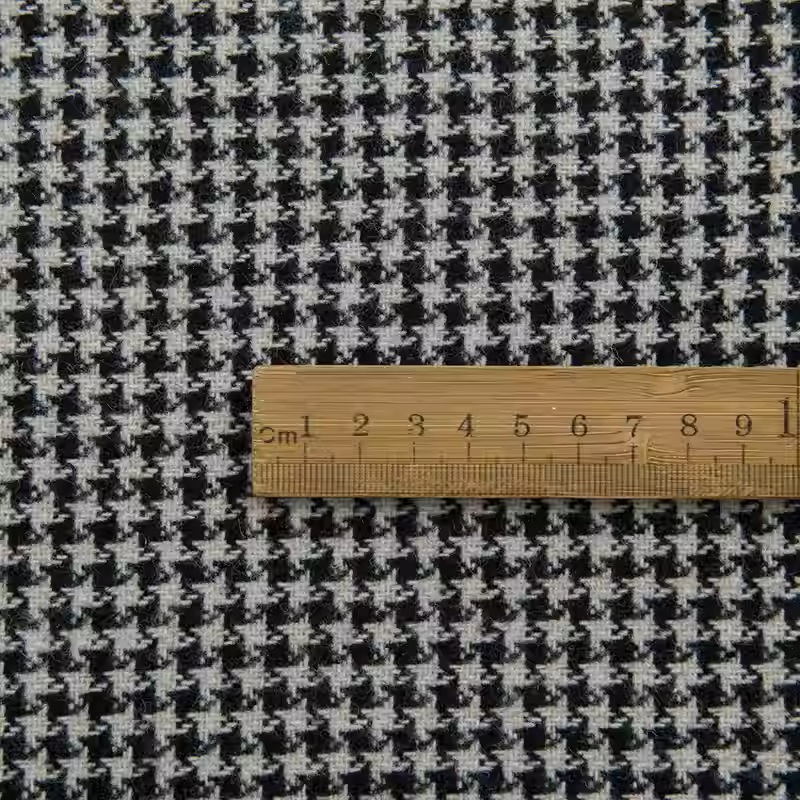 Light Coffee Small Houndstooth - Wool Blanket Herringbone ulasan dan harga