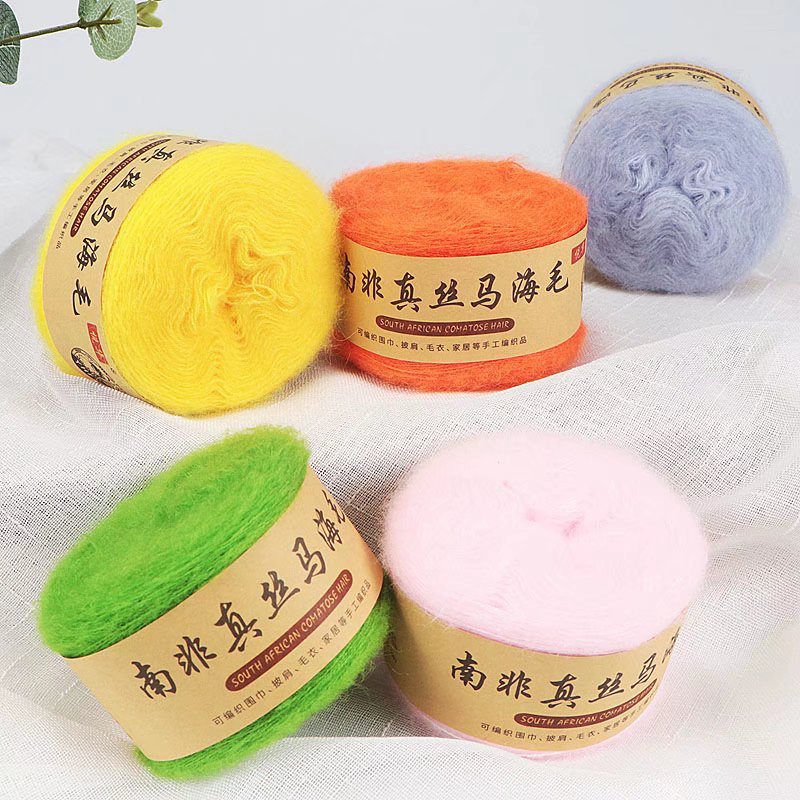 1Pc 50g Mohair Yarn for knitti - Wool Blanket Herringbone ulasan dan harga