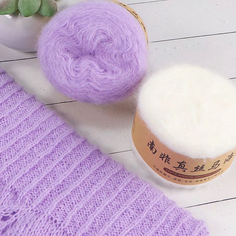 1Pc 50g Mohair Yarn for knitti - Wool Blanket Herringbone ulasan dan harga