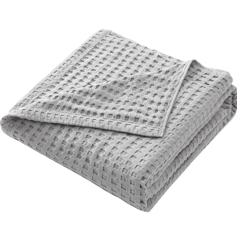 Summer Waffle Plaid Cotton Bed - Wool Blanket Herringbone ulasan dan harga