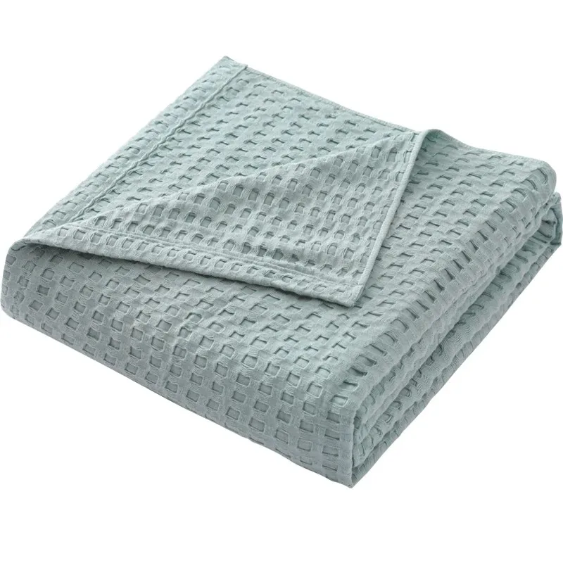 Summer Waffle Plaid Cotton Bed - Wool Blanket Herringbone ulasan dan harga